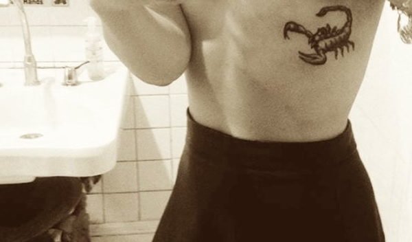 Scorpio Scorpion Rib Cage Tattoo