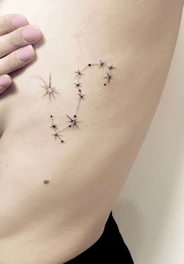 Scorpio Star Constellation Tattoo