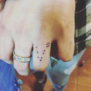 Mini Pisces Constellation Finger Tattoo