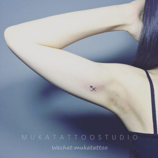 Minimalist Sagittarius Constellation Temporary Tattoo by Puntuak - Set –  Small Tattoos