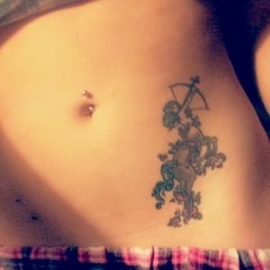 Sagittarius Centaur Pelvis Tattoo