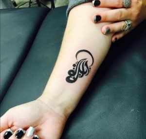 Aquarius Abstract Jug Wrist Tattoo