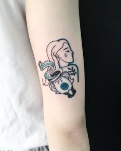 Aquarius Water Bearer Arm Tattoo