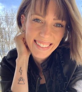 Libra Triangle Symbol Wrist Tattoo