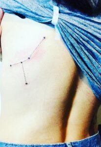 Cancer Constellation Stars Side Tattoo
