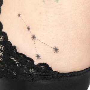 Cancer Constellation Armpit Tattoo