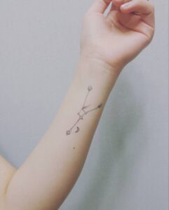 Cancer Constellation Wrist Tattoo