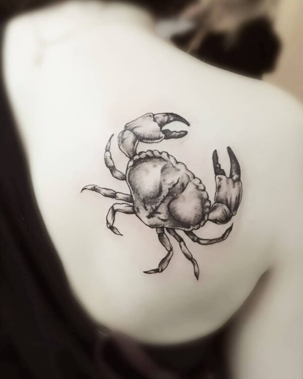 Cancer Crab Tattoo - Etsy
