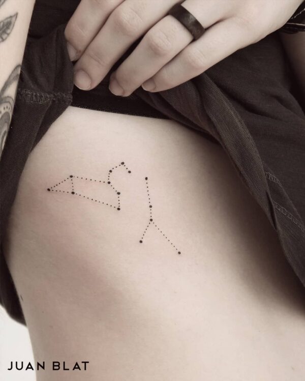 Cancer Constellations Temporary Tattoo Sticker  OhMyTat