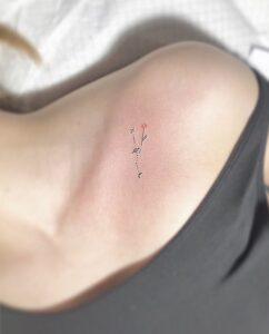 Mini Taurus Constellation Collarbone Tattoo