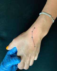 Aries Constellation Wrist Tattoo