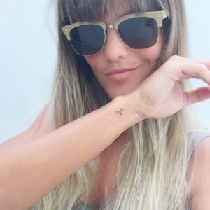 Aries Symbol Wrist Tattoo