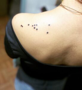 Taurus Star Constellation Shoulder Top Tattoo