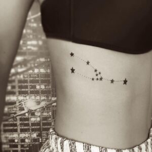 Taurus Constellation Side Tattoo