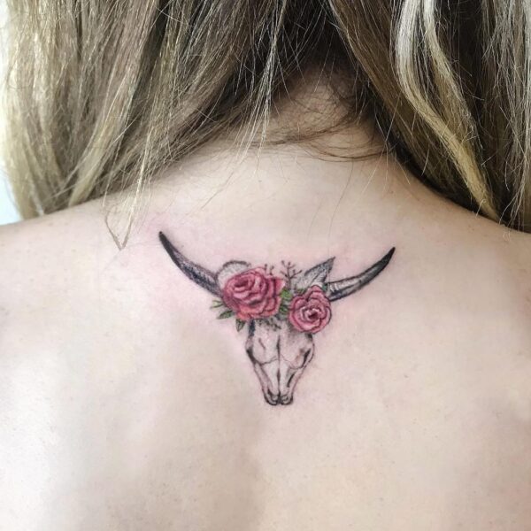 Bulls skull by Yoni TattooNOW