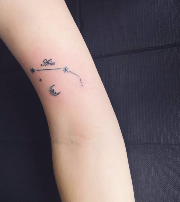 constellation aries 💫 #tattoo #tattooideas #constellationtattoo # ariestattoo #art #lozovaya | Instagram