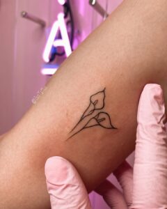 Calla Lily Wrist Tattoo