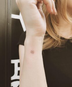 Mini Rose Wrist Tattoo