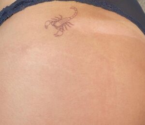 Scorpio Scorpion Hip Tattoo