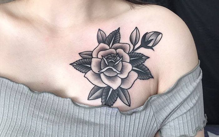 Collar Bone Name Tattoo Ideas