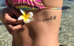 Free Yourself Side Tattoo