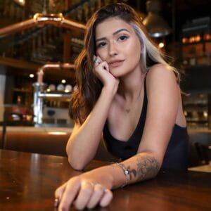 attractive woman with tattoos