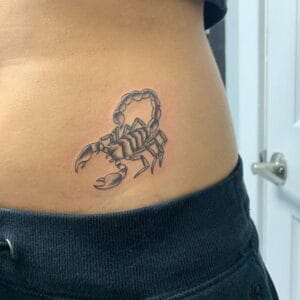 Scorpio Scorpion Hip Tattoo