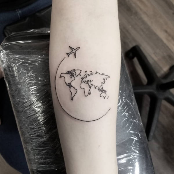 27 Tantalizing Travel Tattoos to Try in 2018 - tattooness