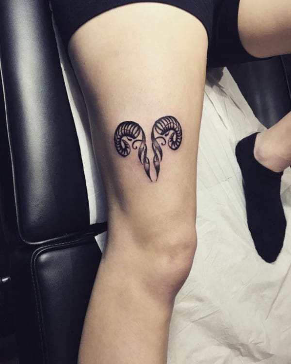 25 Awesome Zodiac Aries Tattoos For Women To Amaze Your Friends ...