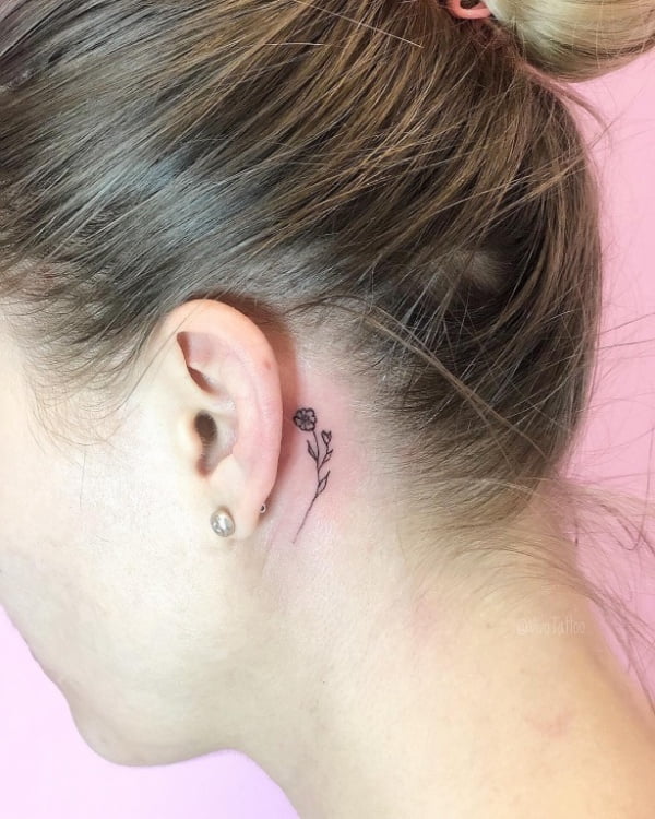 Behind The Ear Tattoos Words - Best Tattoo Ideas